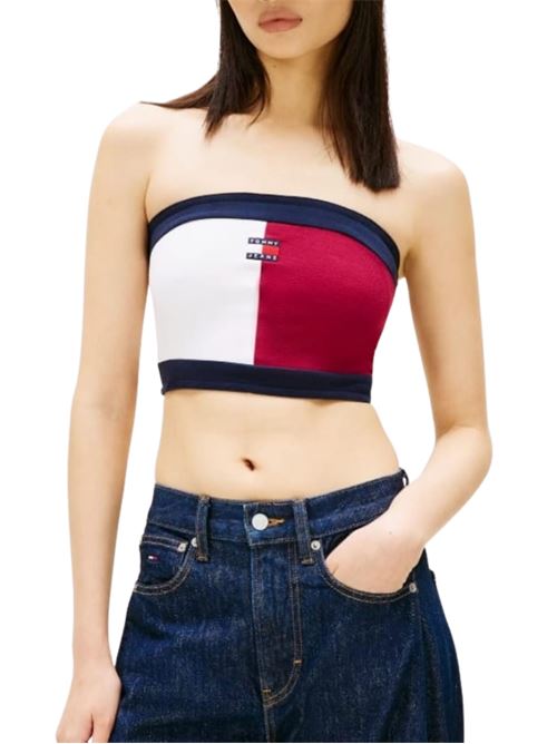 Top a fascia color block Tommy Jeans | DW0DW22637VLC